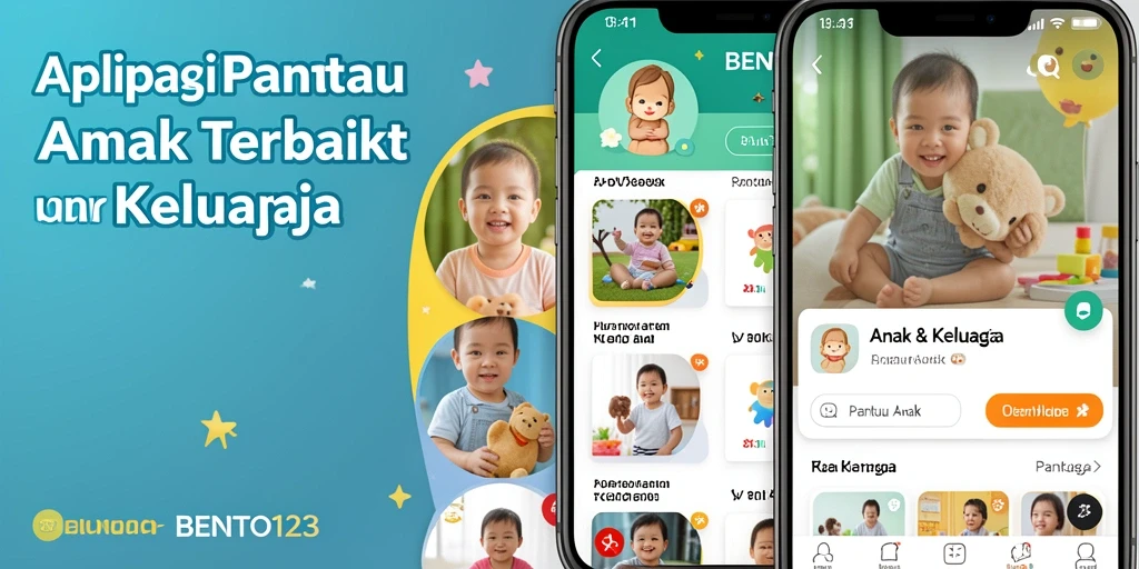Tampilan antarmuka BENTO123 yang menarik untuk Pantau Anak.