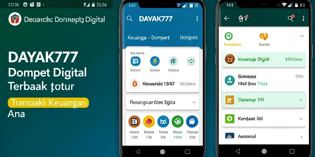 Antarmuka simpel dan fungsional dari aplikasi DAYAK777.