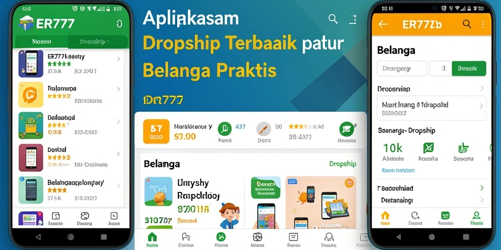 Antarmuka pengguna ER777 yang intuitif untuk belanja Dropship.