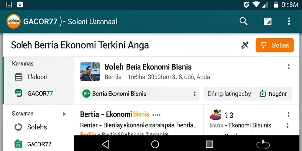 Antarmuka GACOR77 menampilkan berita ekonomi terkini dengan jelas.