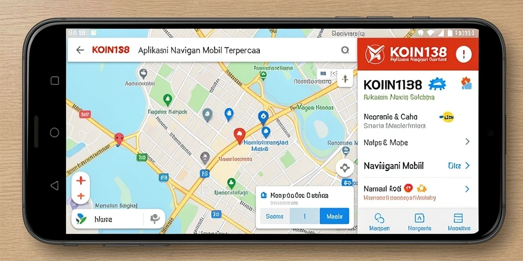 Antarmuka intuitif KOIN138 untuk navigasi mobil yang mudah digunakan.