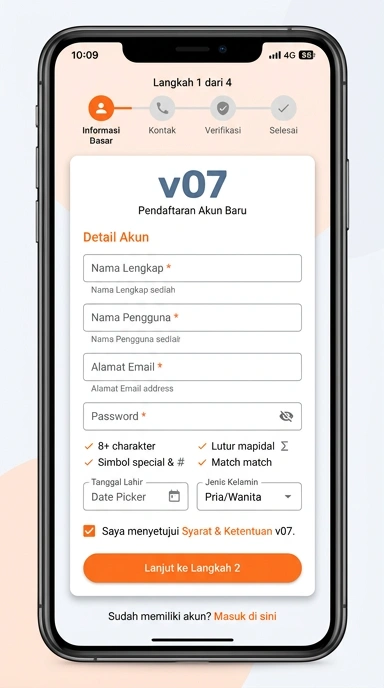 Panduan Registrasi Akun Baru v07 untuk Android